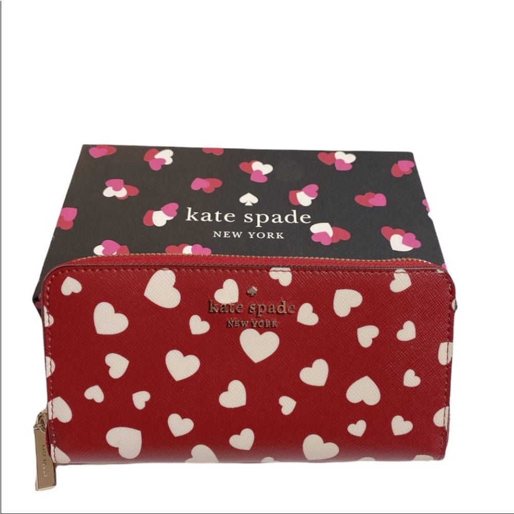 Kate Spade Staci heart continental wallet